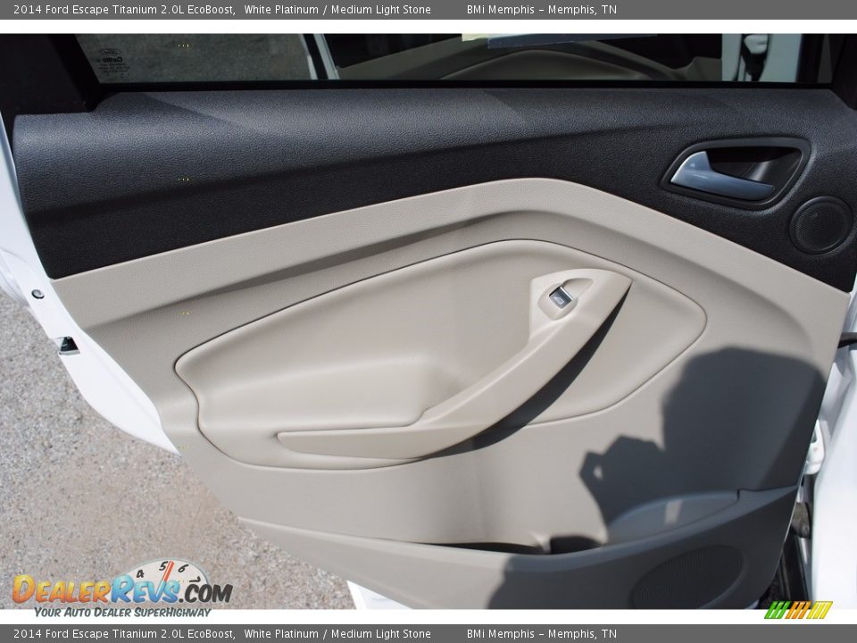 2014 Ford Escape Titanium 2.0L EcoBoost White Platinum / Medium Light Stone Photo #21