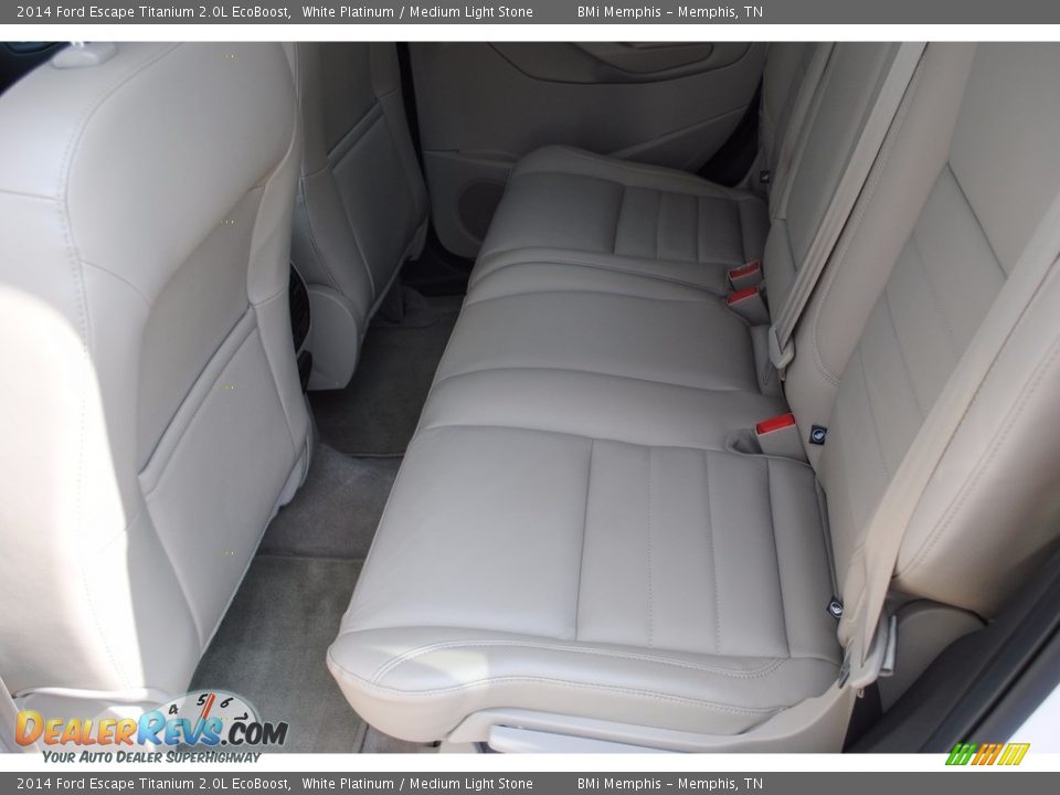 2014 Ford Escape Titanium 2.0L EcoBoost White Platinum / Medium Light Stone Photo #22