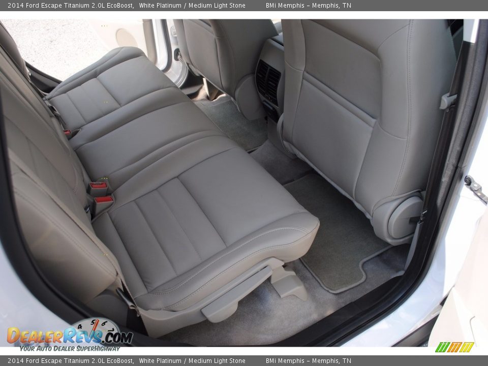 2014 Ford Escape Titanium 2.0L EcoBoost White Platinum / Medium Light Stone Photo #24