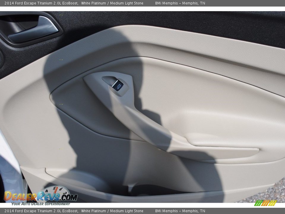2014 Ford Escape Titanium 2.0L EcoBoost White Platinum / Medium Light Stone Photo #25