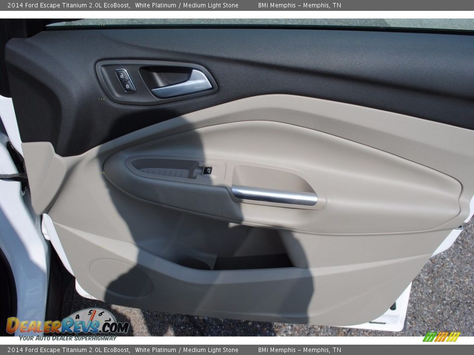 2014 Ford Escape Titanium 2.0L EcoBoost White Platinum / Medium Light Stone Photo #26