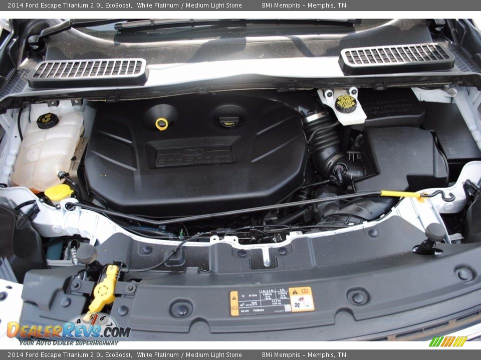 2014 Ford Escape Titanium 2.0L EcoBoost White Platinum / Medium Light Stone Photo #29