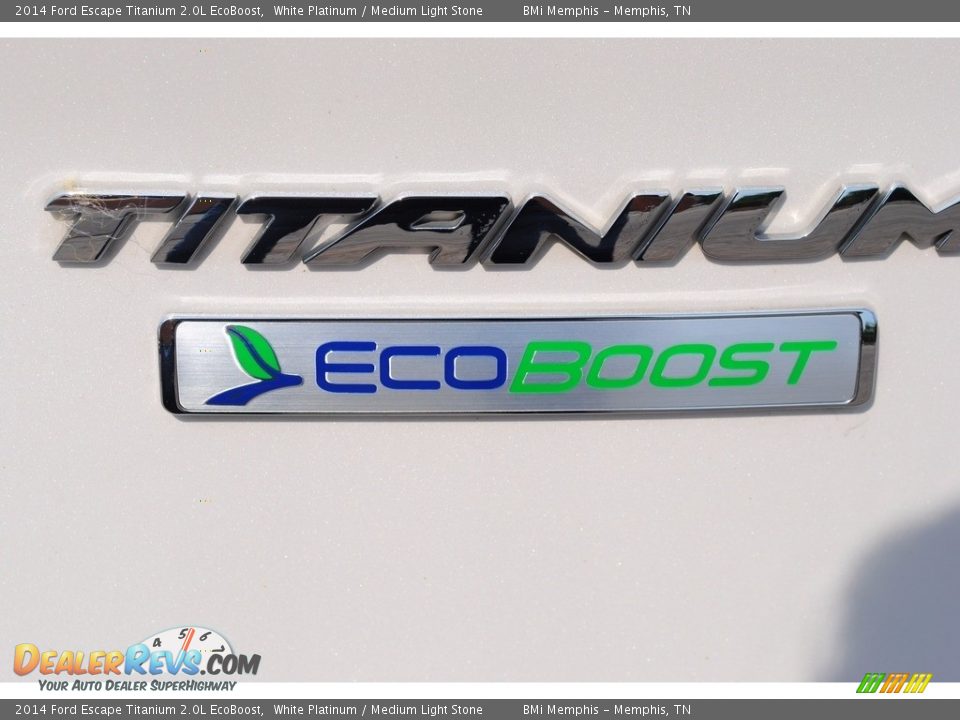2014 Ford Escape Titanium 2.0L EcoBoost White Platinum / Medium Light Stone Photo #32