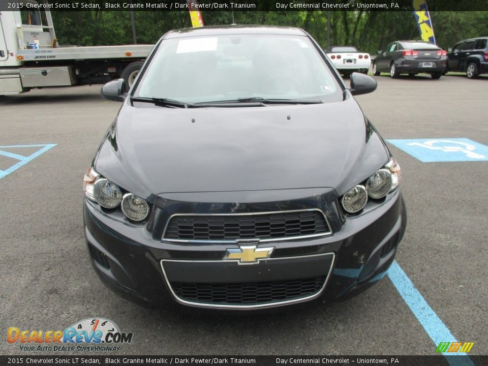 2015 Chevrolet Sonic LT Sedan Black Granite Metallic / Dark Pewter/Dark Titanium Photo #3