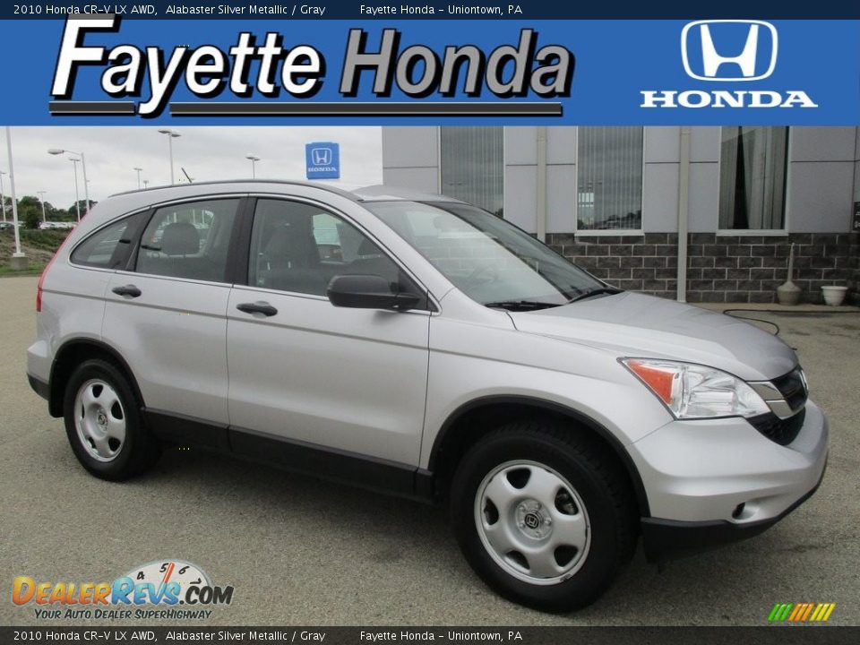 2010 Honda CR-V LX AWD Alabaster Silver Metallic / Gray Photo #1