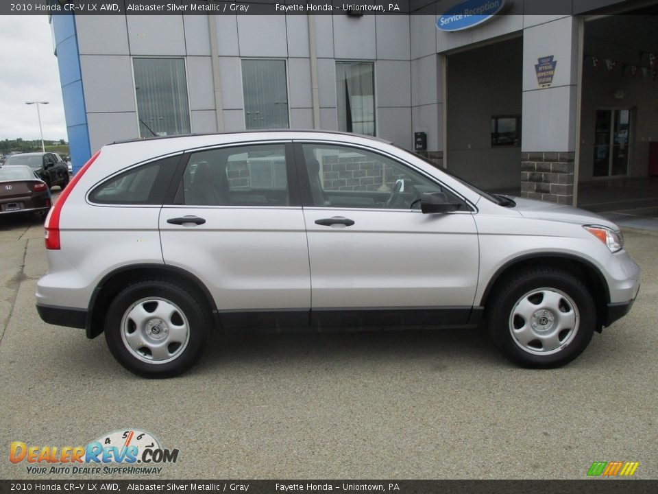 2010 Honda CR-V LX AWD Alabaster Silver Metallic / Gray Photo #2