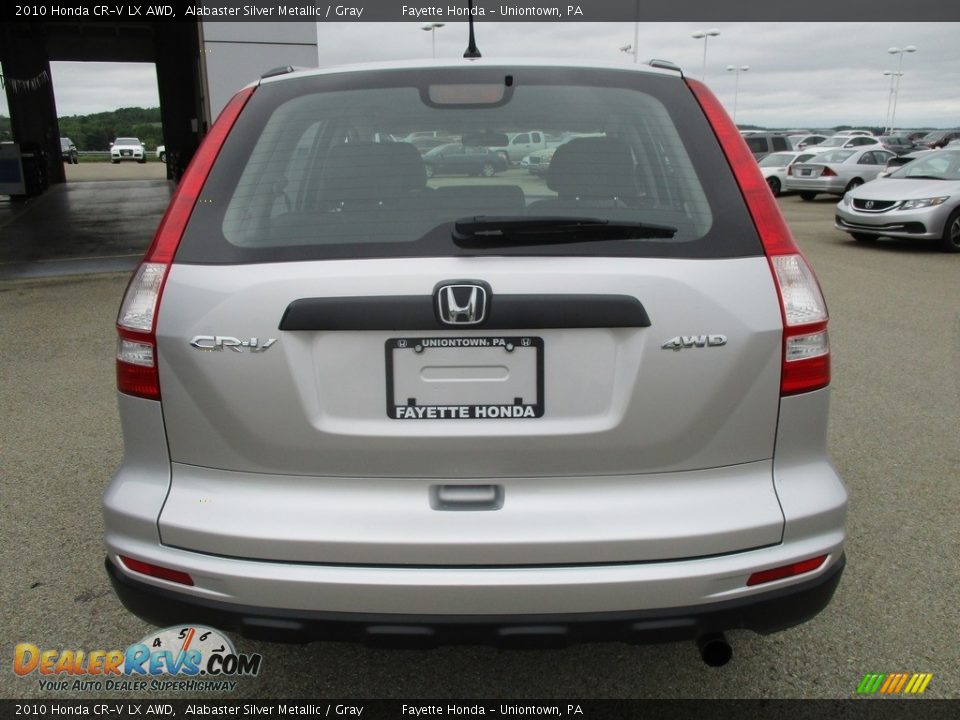 2010 Honda CR-V LX AWD Alabaster Silver Metallic / Gray Photo #3