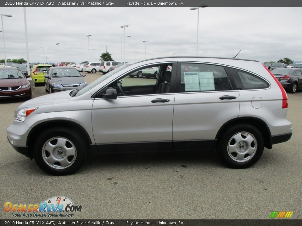 2010 Honda CR-V LX AWD Alabaster Silver Metallic / Gray Photo #4