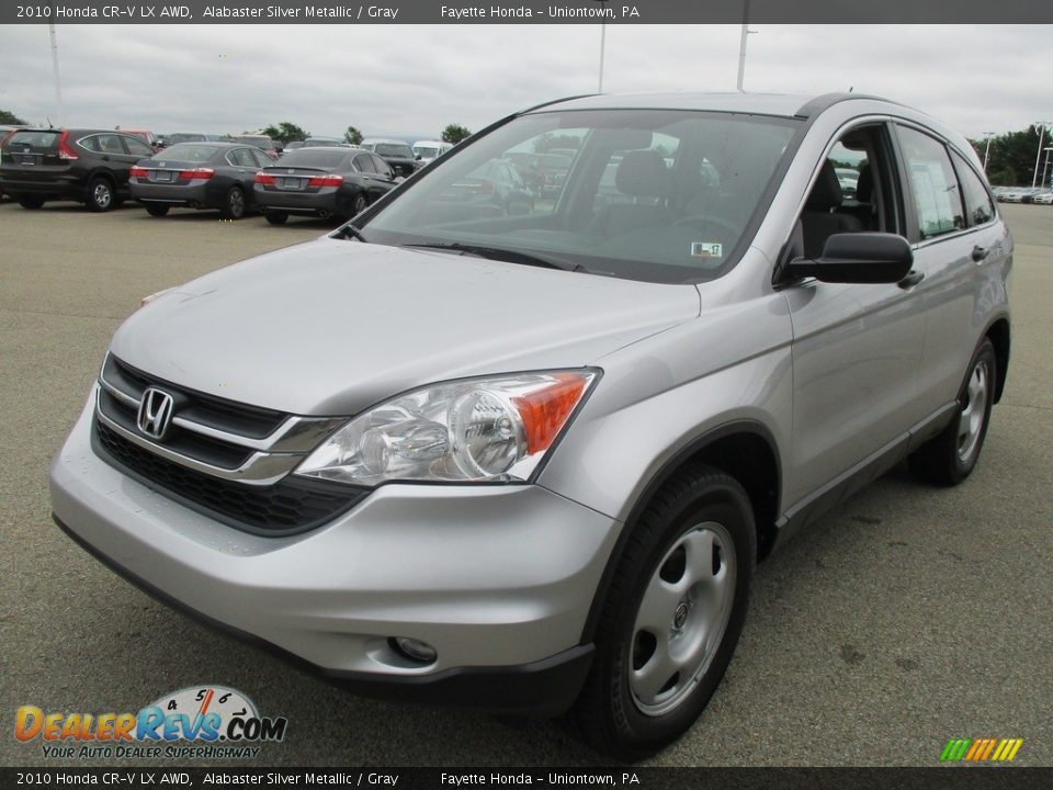 2010 Honda CR-V LX AWD Alabaster Silver Metallic / Gray Photo #5
