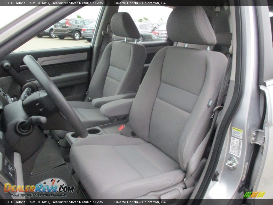 2010 Honda CR-V LX AWD Alabaster Silver Metallic / Gray Photo #7