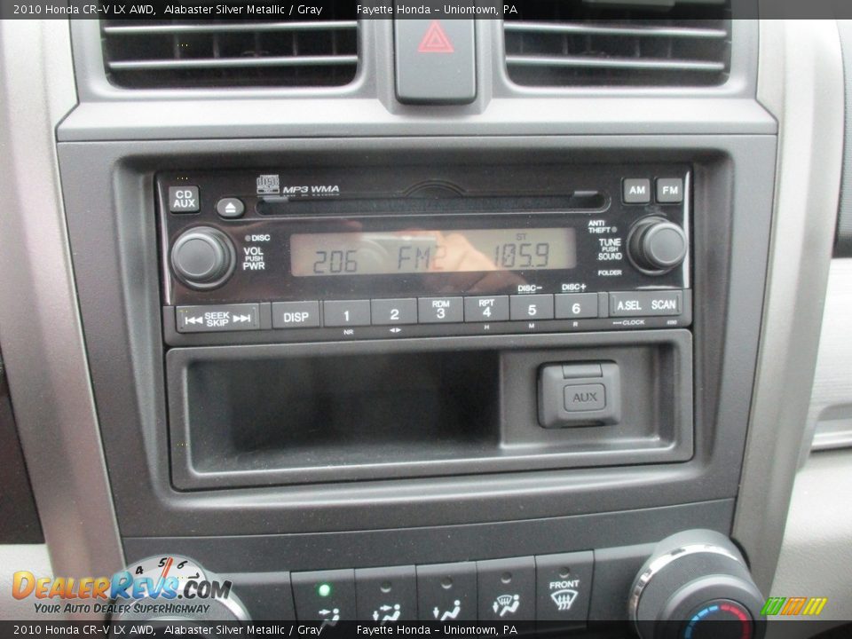 2010 Honda CR-V LX AWD Alabaster Silver Metallic / Gray Photo #12