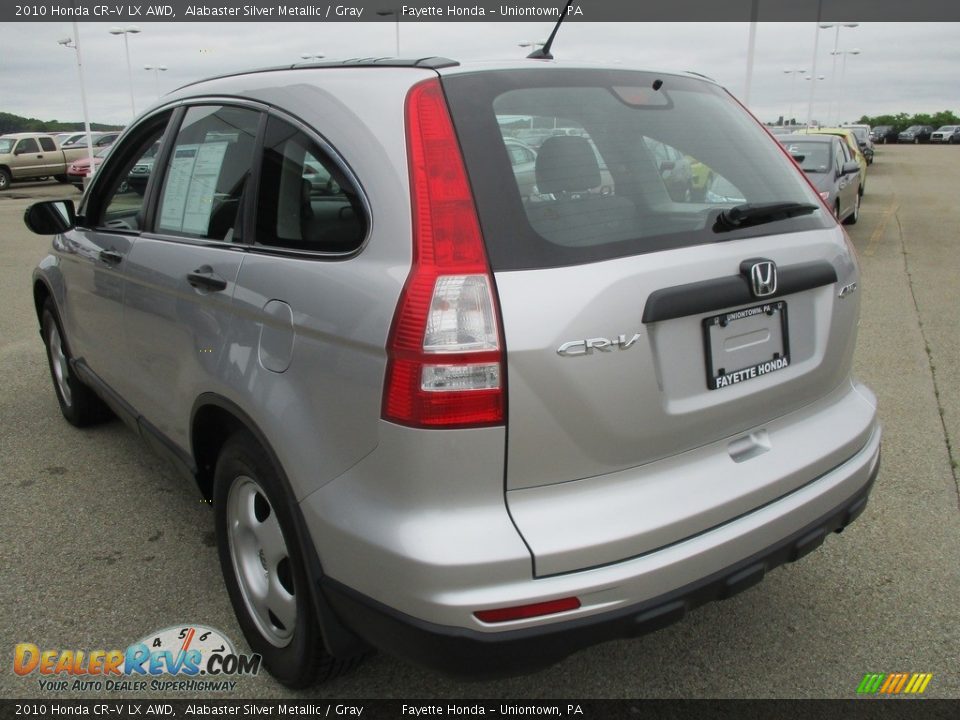 2010 Honda CR-V LX AWD Alabaster Silver Metallic / Gray Photo #16