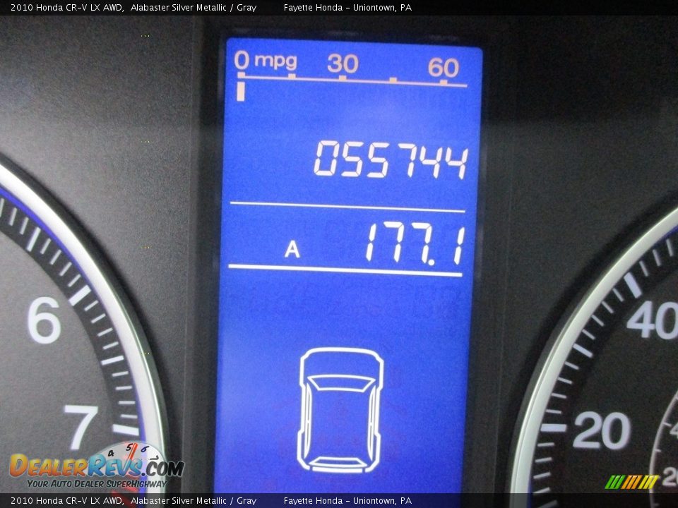 2010 Honda CR-V LX AWD Alabaster Silver Metallic / Gray Photo #20