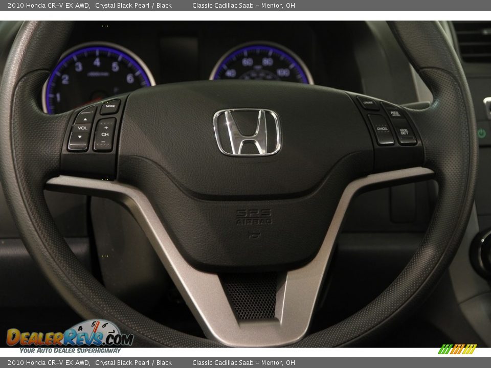 2010 Honda CR-V EX AWD Crystal Black Pearl / Black Photo #7