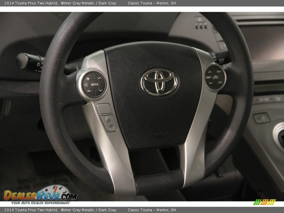 2014 Toyota Prius Two Hybrid Winter Gray Metallic / Dark Gray Photo #5