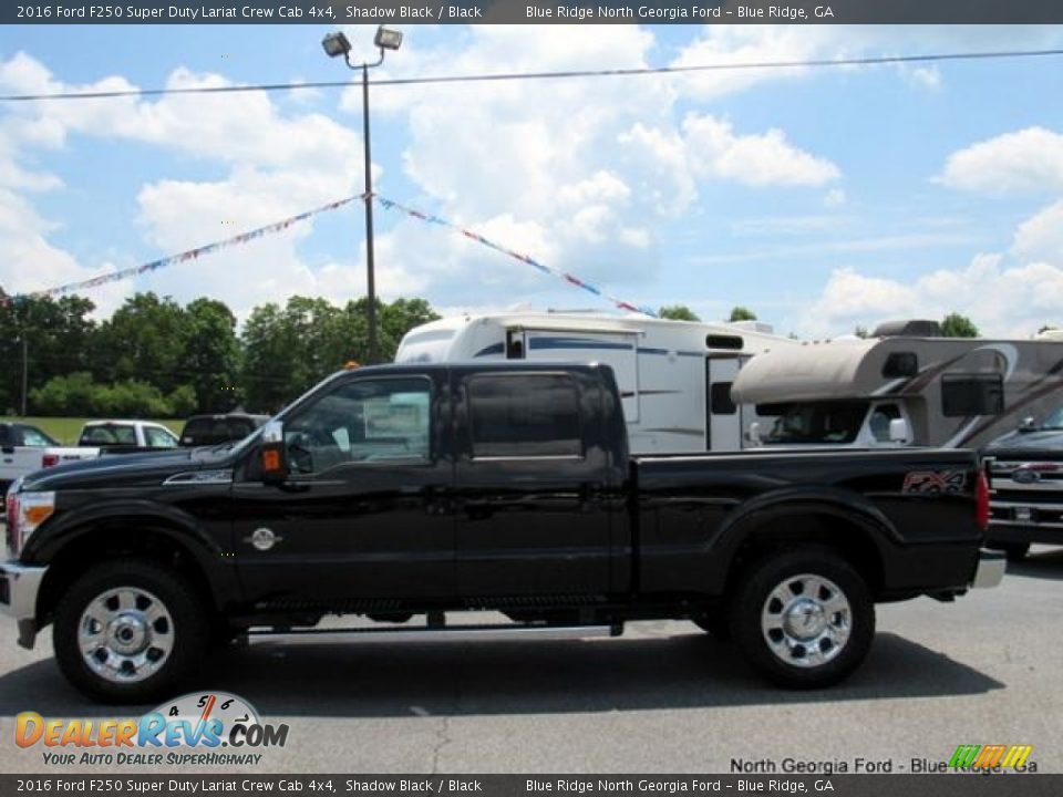 2016 Ford F250 Super Duty Lariat Crew Cab 4x4 Shadow Black / Black Photo #2