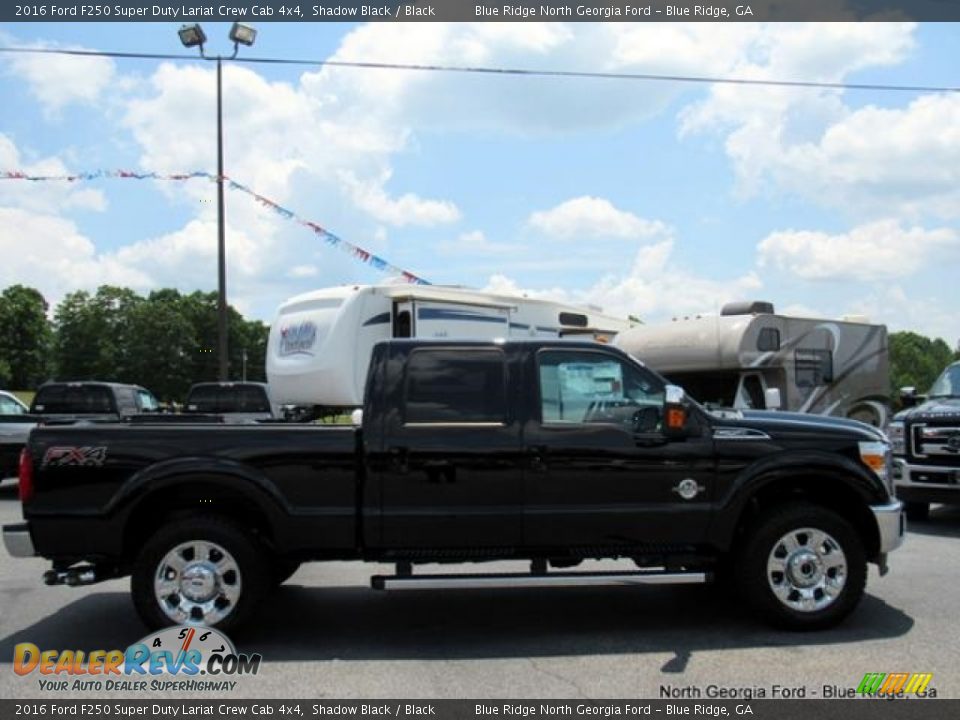 2016 Ford F250 Super Duty Lariat Crew Cab 4x4 Shadow Black / Black Photo #6
