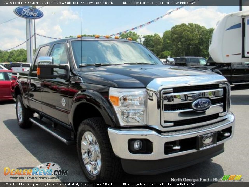 2016 Ford F250 Super Duty Lariat Crew Cab 4x4 Shadow Black / Black Photo #7