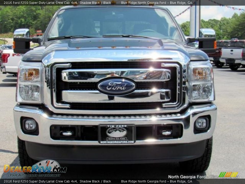 2016 Ford F250 Super Duty Lariat Crew Cab 4x4 Shadow Black / Black Photo #8