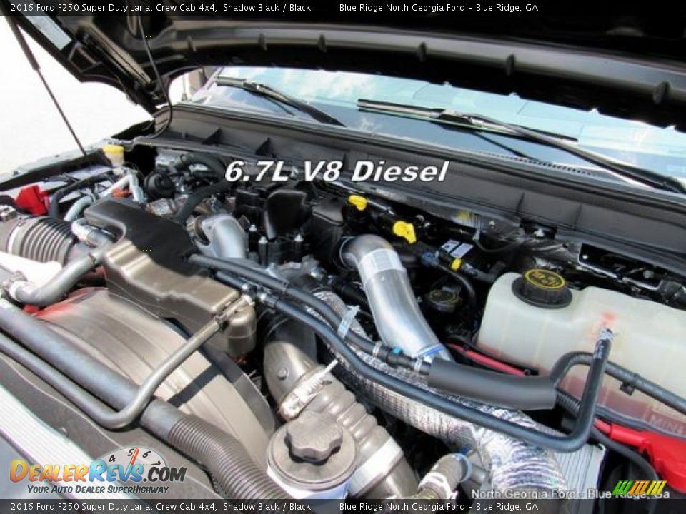 2016 Ford F250 Super Duty Lariat Crew Cab 4x4 Shadow Black / Black Photo #10