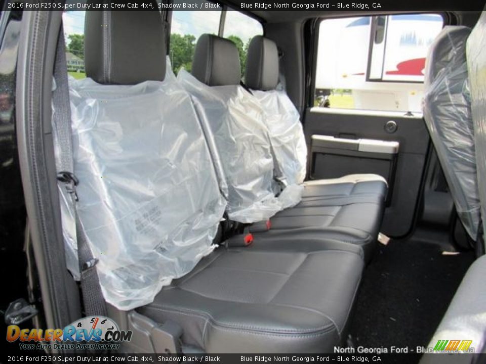 2016 Ford F250 Super Duty Lariat Crew Cab 4x4 Shadow Black / Black Photo #14