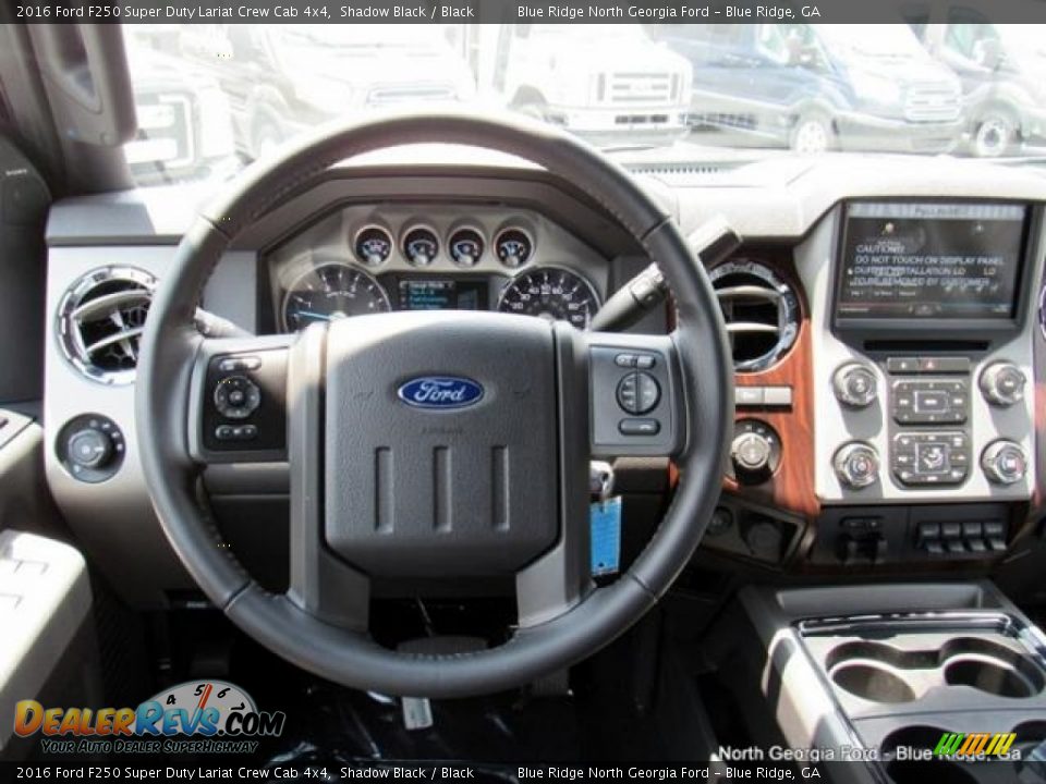2016 Ford F250 Super Duty Lariat Crew Cab 4x4 Shadow Black / Black Photo #16