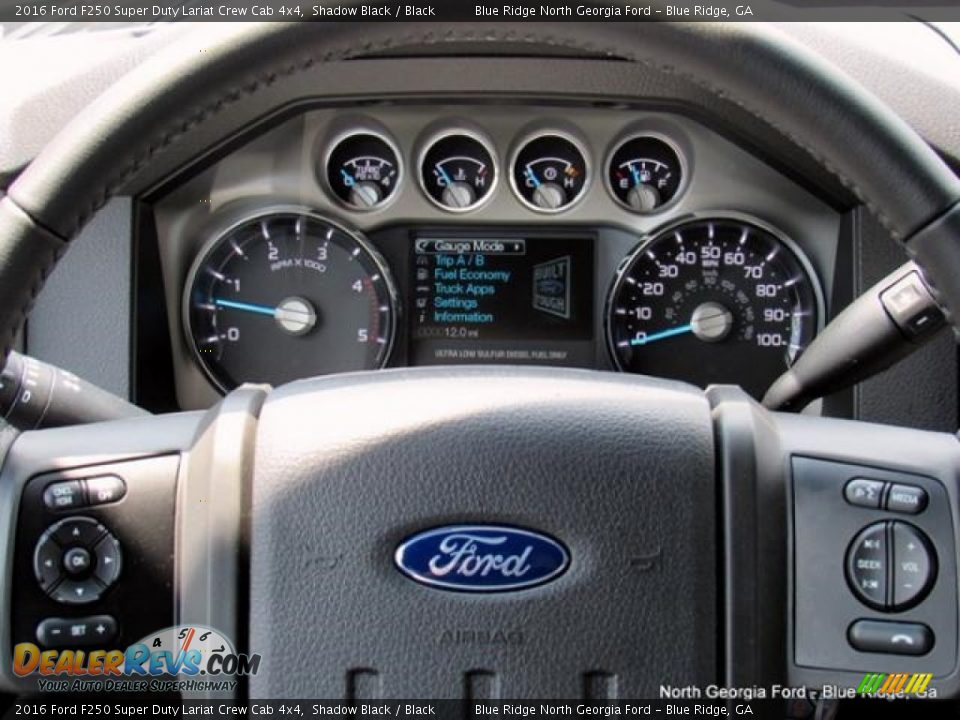 2016 Ford F250 Super Duty Lariat Crew Cab 4x4 Shadow Black / Black Photo #19