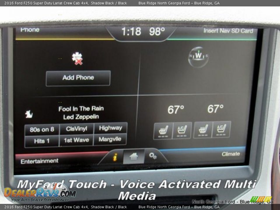 2016 Ford F250 Super Duty Lariat Crew Cab 4x4 Shadow Black / Black Photo #21