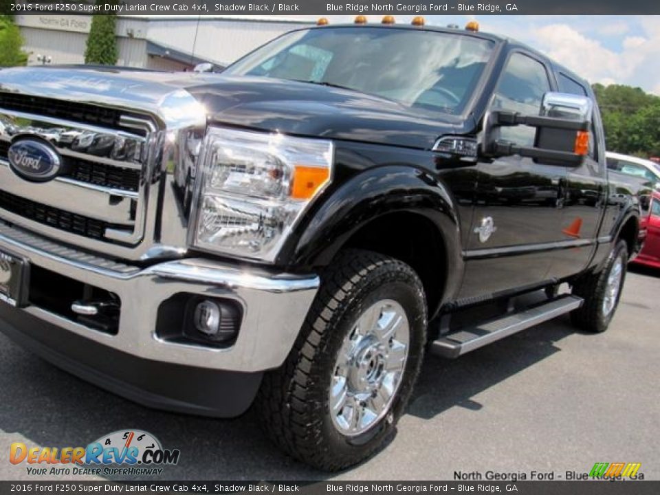 2016 Ford F250 Super Duty Lariat Crew Cab 4x4 Shadow Black / Black Photo #34
