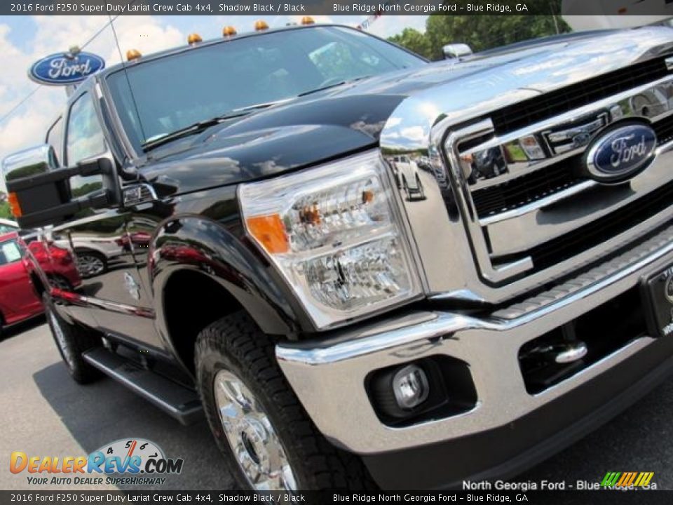 2016 Ford F250 Super Duty Lariat Crew Cab 4x4 Shadow Black / Black Photo #35