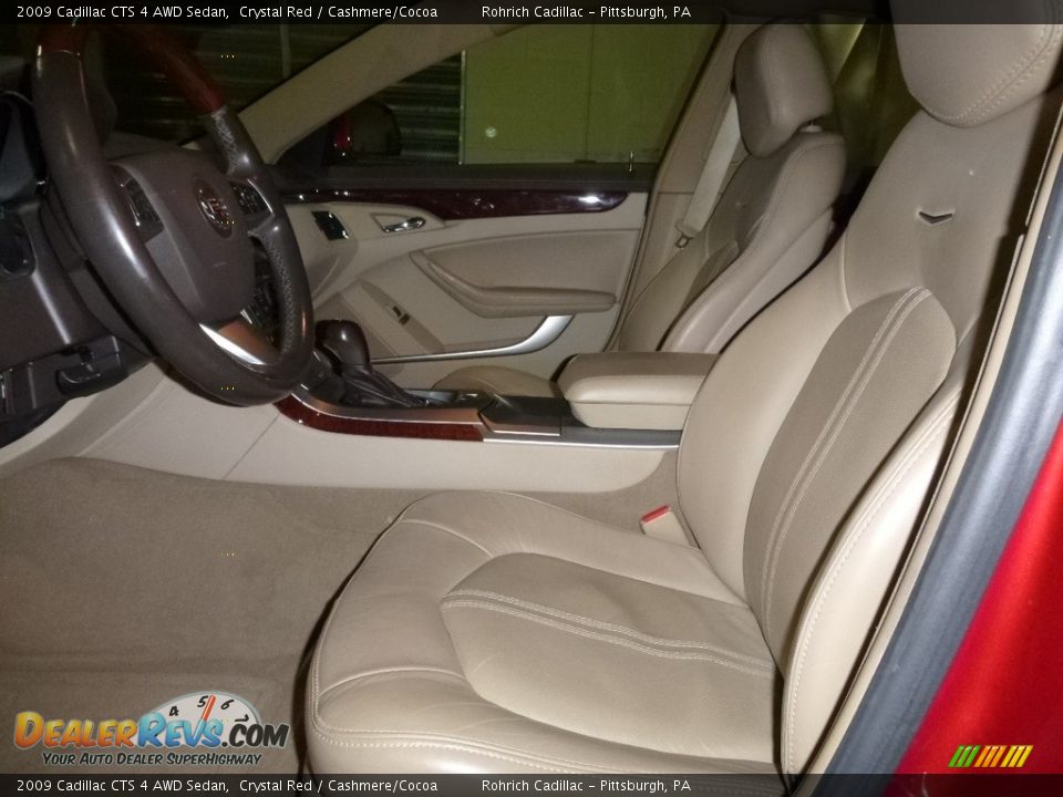 2009 Cadillac CTS 4 AWD Sedan Crystal Red / Cashmere/Cocoa Photo #2