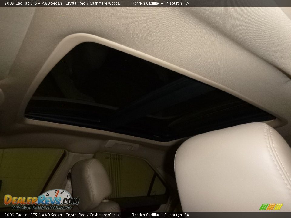 2009 Cadillac CTS 4 AWD Sedan Crystal Red / Cashmere/Cocoa Photo #3