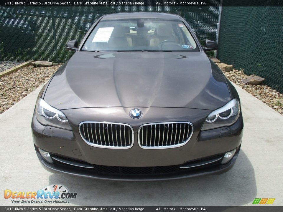 2013 BMW 5 Series 528i xDrive Sedan Dark Graphite Metallic II / Venetian Beige Photo #6