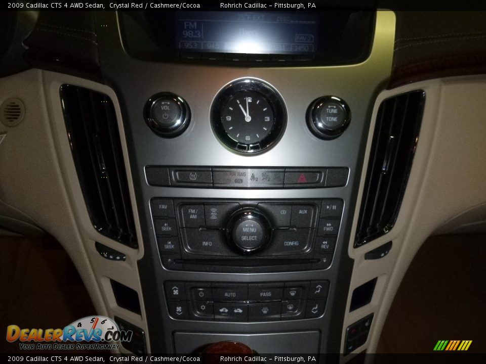 2009 Cadillac CTS 4 AWD Sedan Crystal Red / Cashmere/Cocoa Photo #5