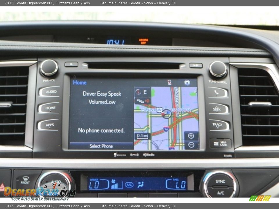 2016 Toyota Highlander XLE Blizzard Pearl / Ash Photo #6