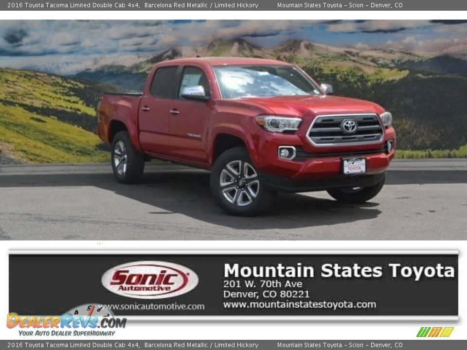 2016 Toyota Tacoma Limited Double Cab 4x4 Barcelona Red Metallic / Limited Hickory Photo #1