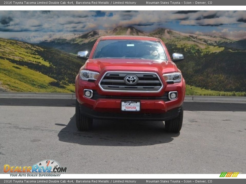 2016 Toyota Tacoma Limited Double Cab 4x4 Barcelona Red Metallic / Limited Hickory Photo #2