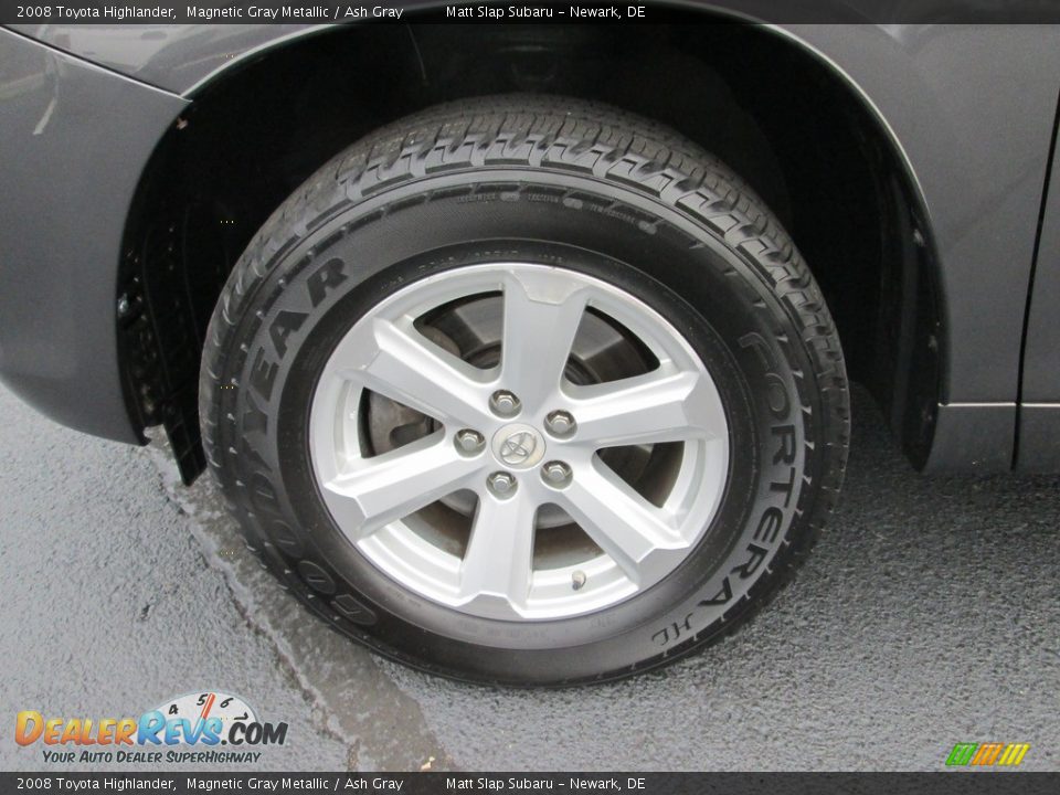 2008 Toyota Highlander Magnetic Gray Metallic / Ash Gray Photo #22