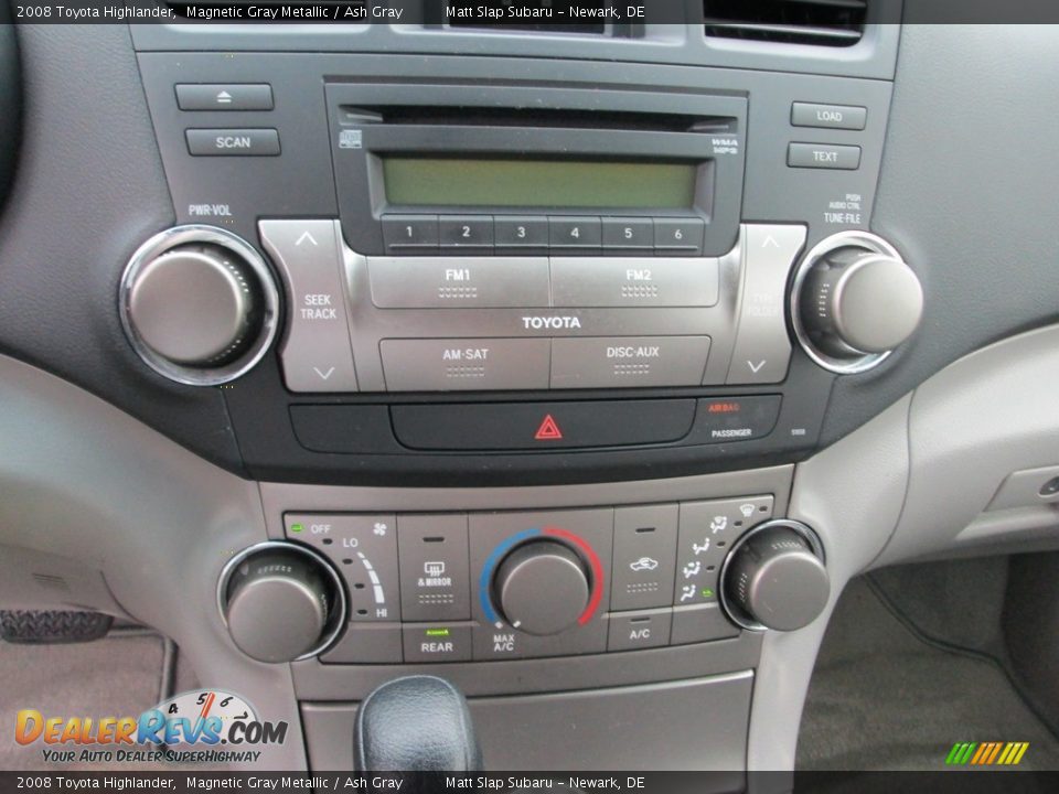 2008 Toyota Highlander Magnetic Gray Metallic / Ash Gray Photo #25