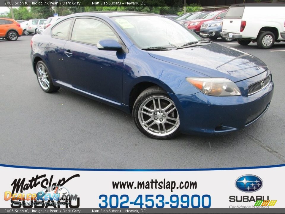 2005 Scion tC Indigo Ink Pearl / Dark Gray Photo #1