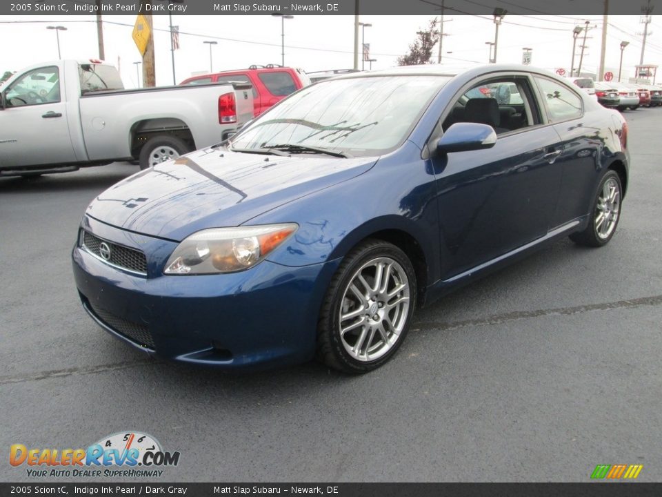 2005 Scion tC Indigo Ink Pearl / Dark Gray Photo #2