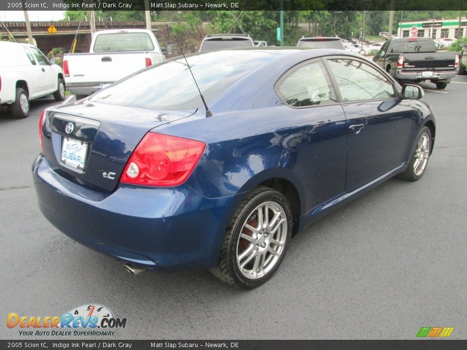 2005 Scion tC Indigo Ink Pearl / Dark Gray Photo #6