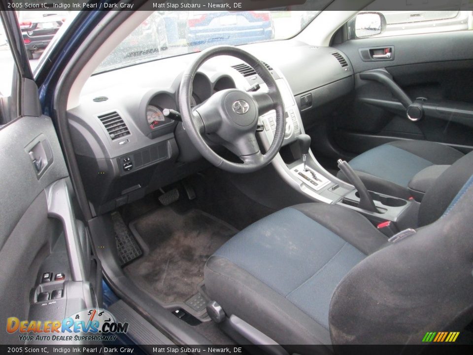 2005 Scion tC Indigo Ink Pearl / Dark Gray Photo #10