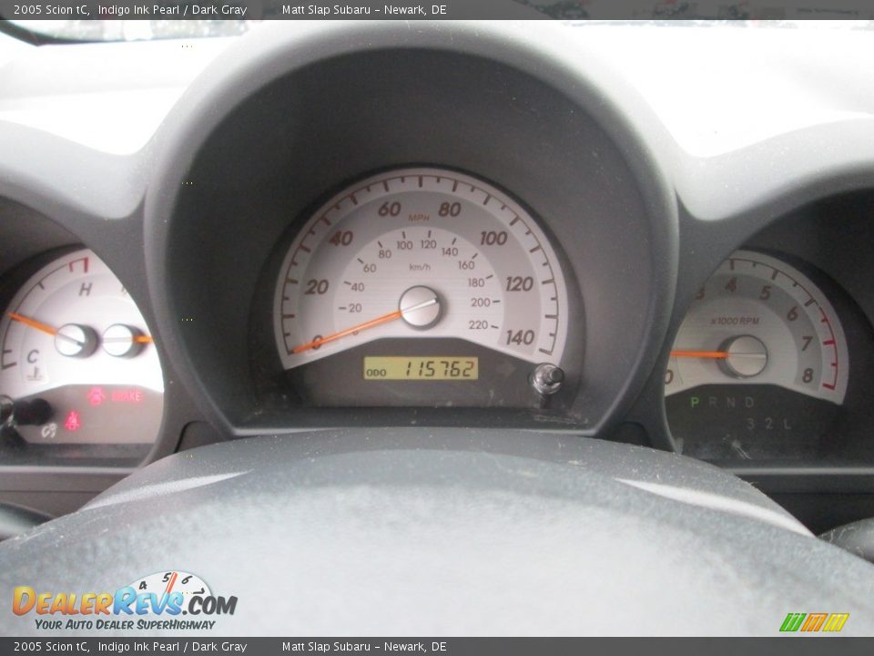 2005 Scion tC Indigo Ink Pearl / Dark Gray Photo #24