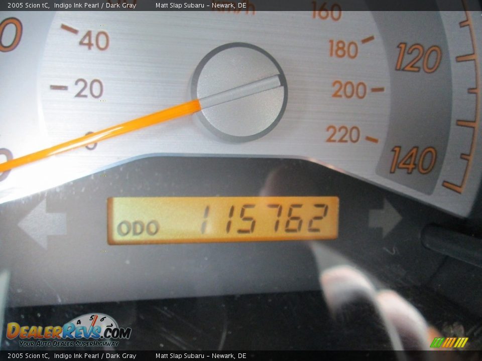 2005 Scion tC Indigo Ink Pearl / Dark Gray Photo #25