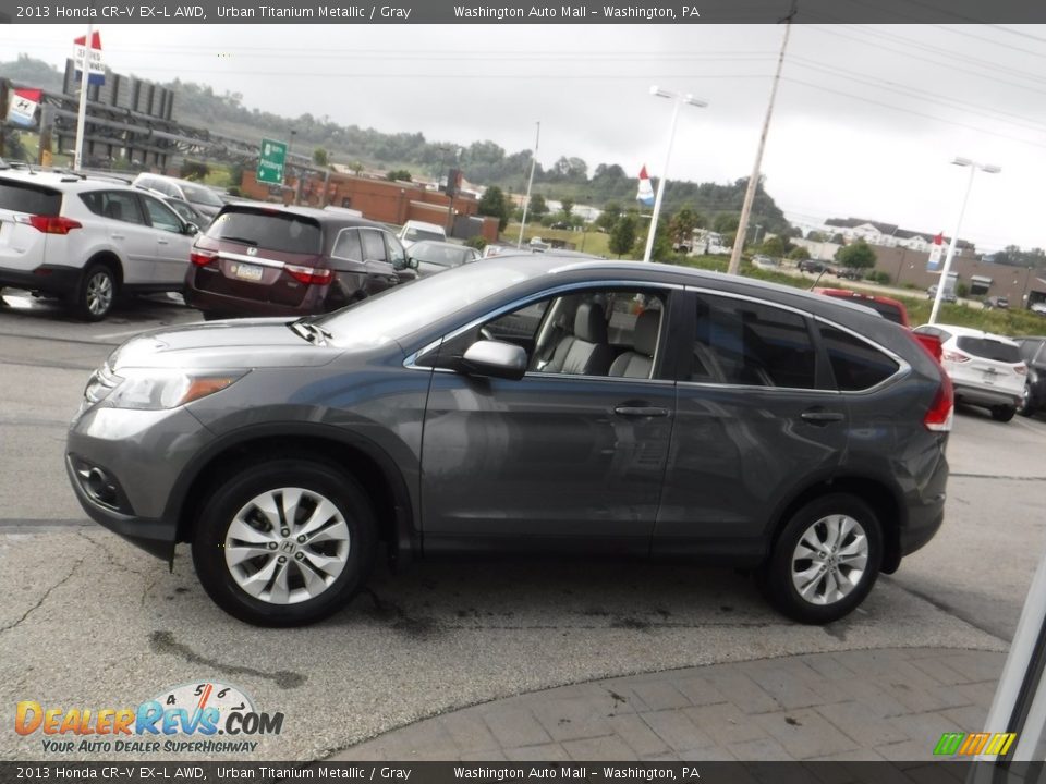 2013 Honda CR-V EX-L AWD Urban Titanium Metallic / Gray Photo #7