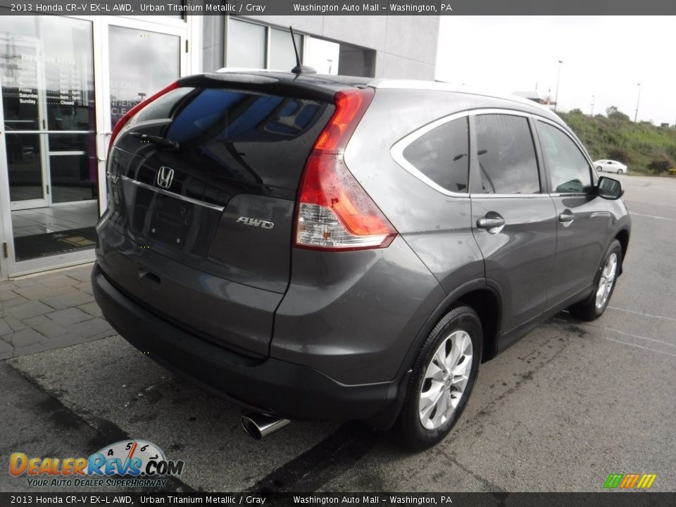 2013 Honda CR-V EX-L AWD Urban Titanium Metallic / Gray Photo #10