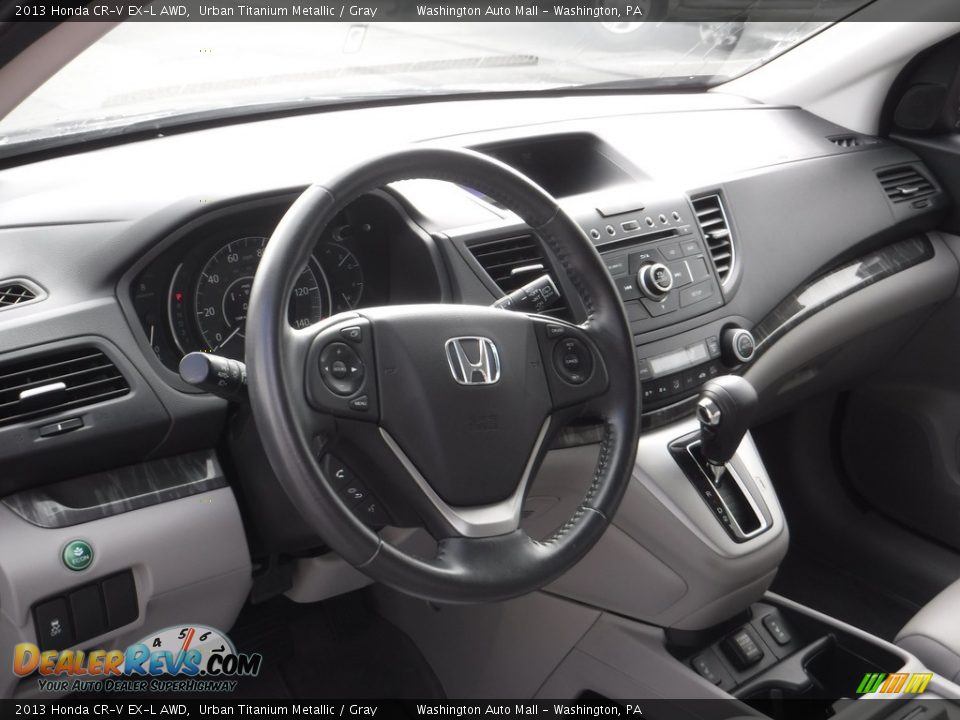 2013 Honda CR-V EX-L AWD Urban Titanium Metallic / Gray Photo #13
