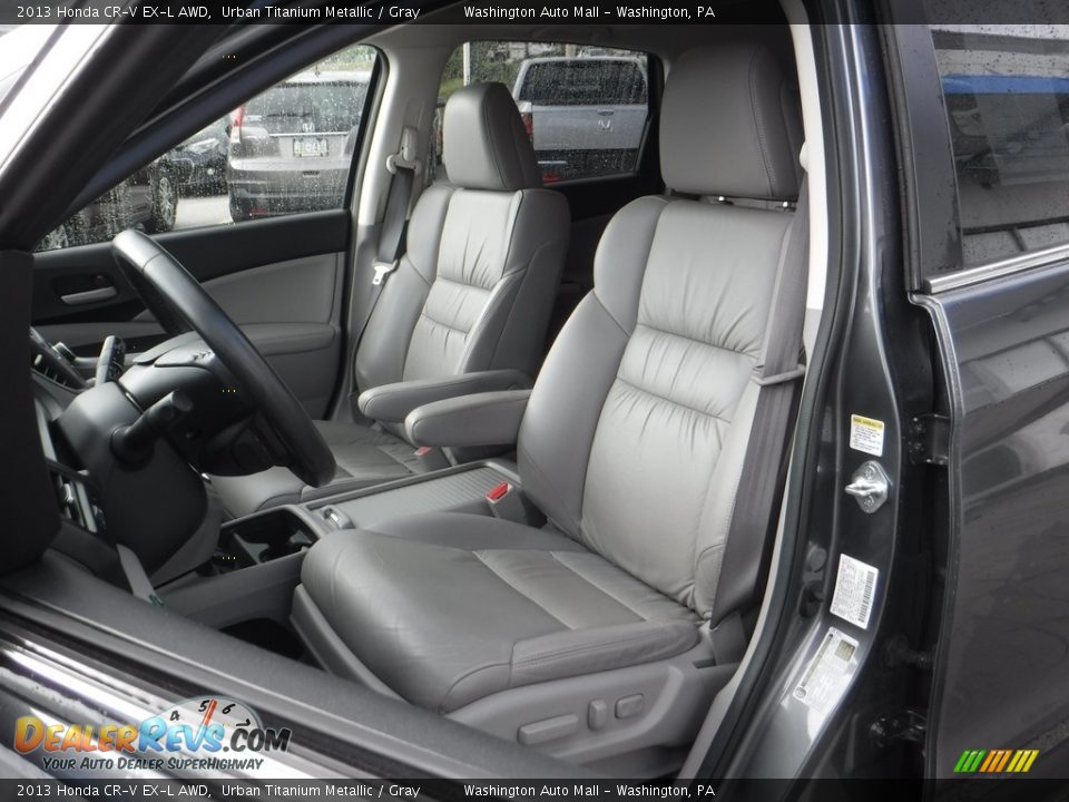 2013 Honda CR-V EX-L AWD Urban Titanium Metallic / Gray Photo #14