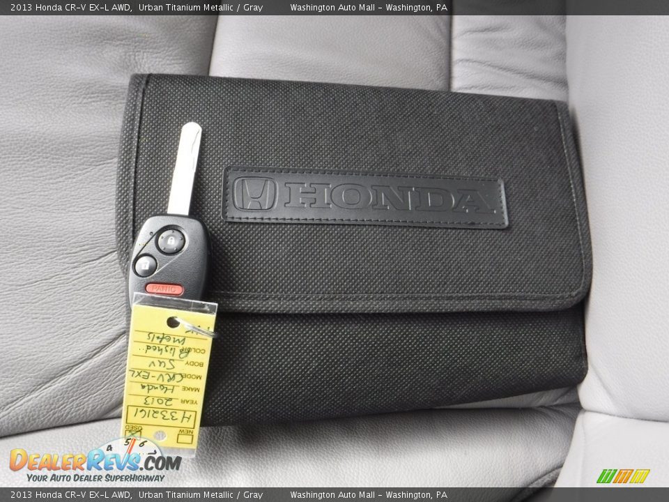2013 Honda CR-V EX-L AWD Urban Titanium Metallic / Gray Photo #23